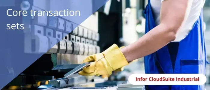 core transaction sets